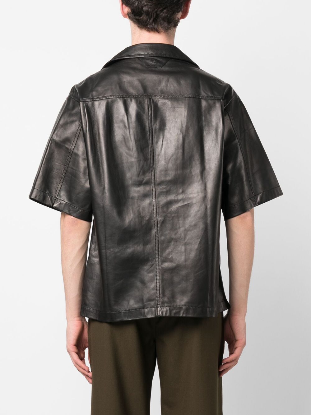 Salvatore Santoro Leather Shirt Jacket - Farfetch