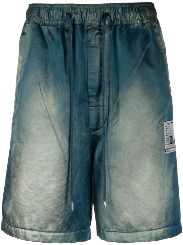 Maison Mihara Yasuhiro faded-effect Satin Shorts - Farfetch