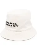 ISABEL MARANT Haley logo bucket hat - Neutrals