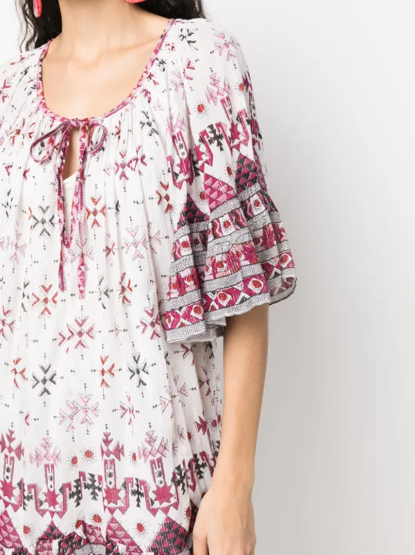 MARANT ÉTOILE Loane ミニドレス | ホワイト | FARFETCH JP