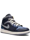 Jordan Kids Air Jordan 1 Mid SE Craft ""Obsidian/White/French Blue"" sneakers