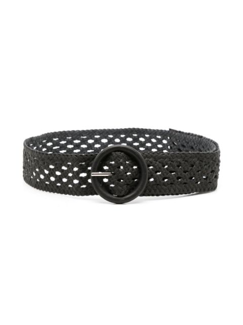 Sarah Chofakian Amina woven leather belt