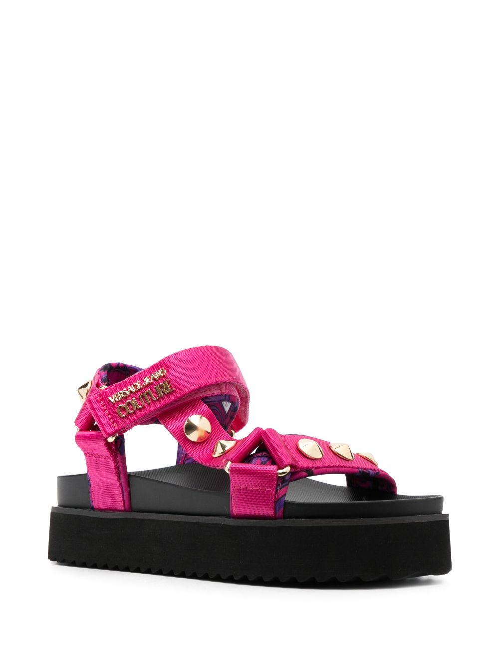 Versace Jeans Couture Sandalen met klittenband - Roze