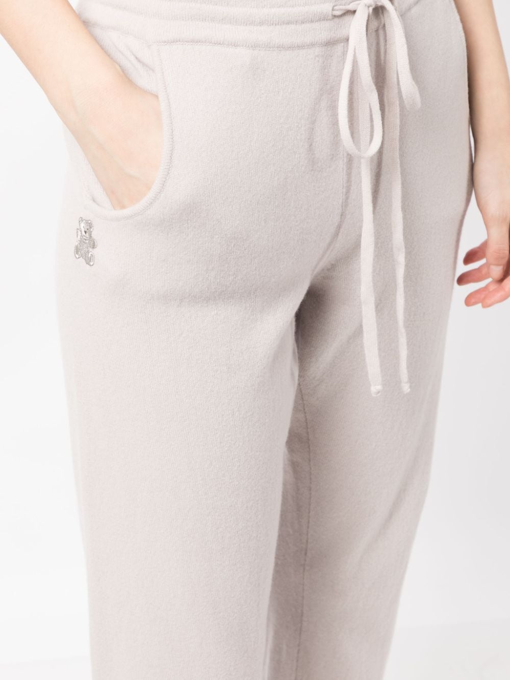 Shop Teddy Cashmere Milano Cashmere Track Pants In Neutrals