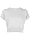 Teddy Cashmere Genova sleeveless cropped cashmere jumper - Grey