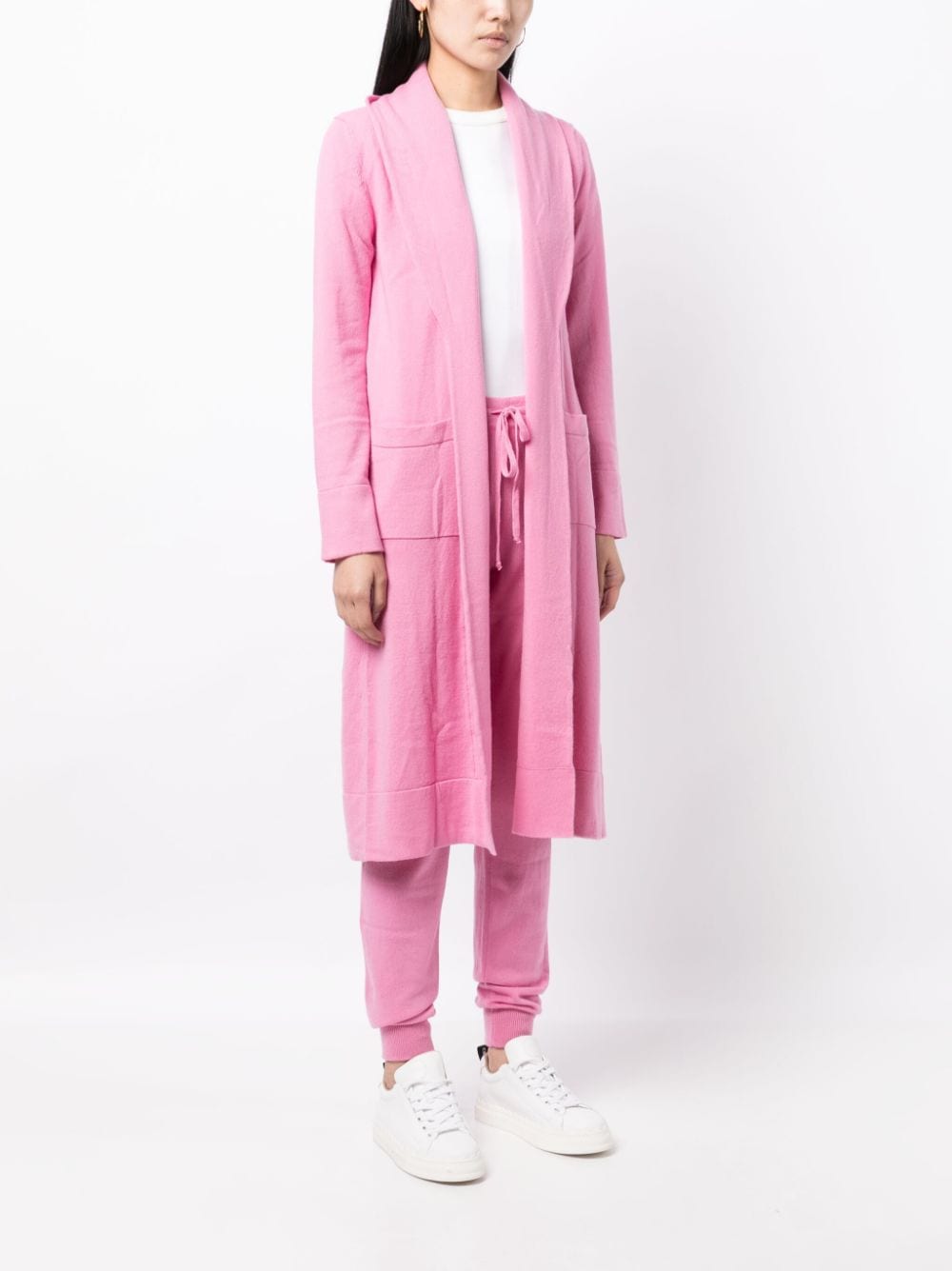 Shop Teddy Cashmere Venzia Open-front Cashmere Cardigan In Pink