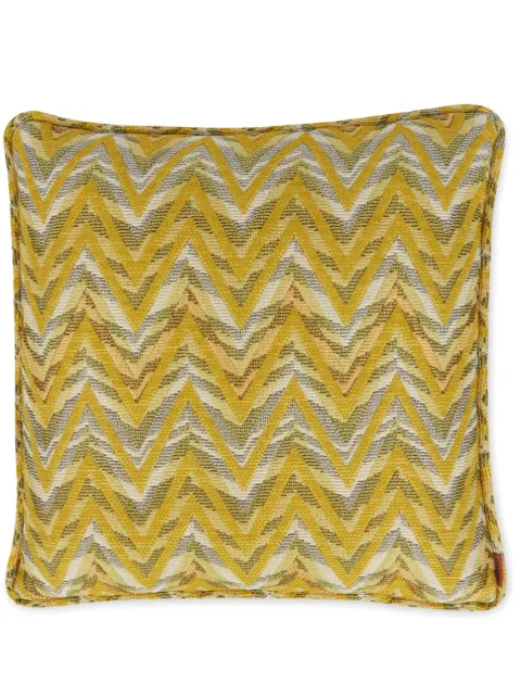 Missoni Home bleached zigzag cushion
