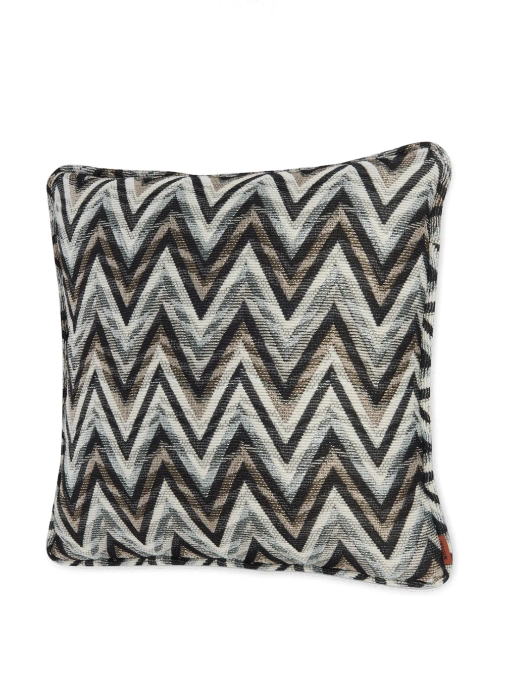 Missoni Bleached Zigzag Cushion In 黑色