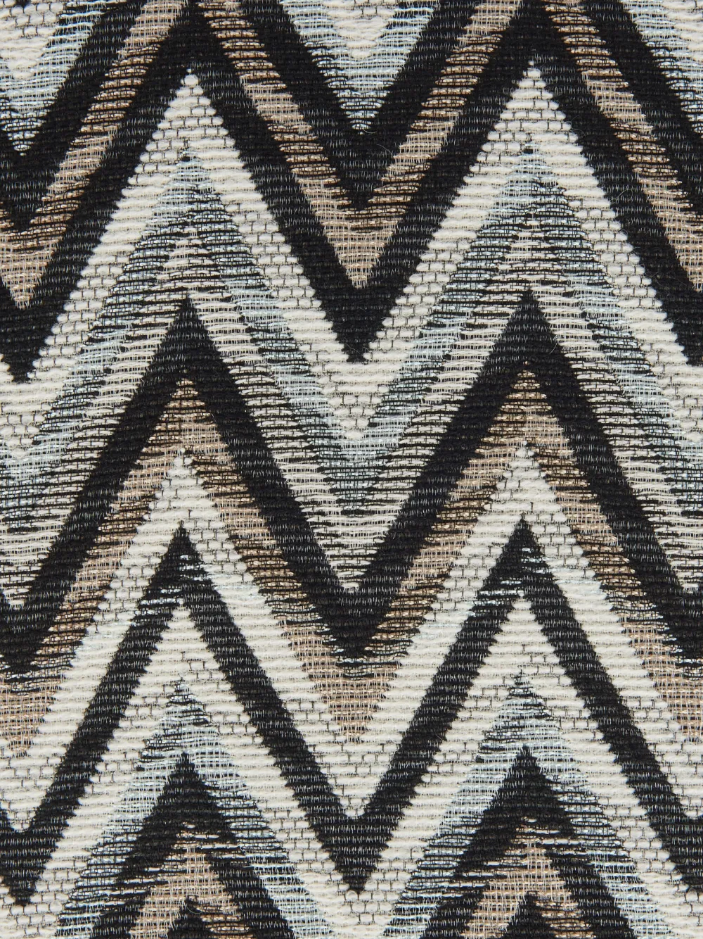 Missoni Bleached Zigzag Cushion In 黑色