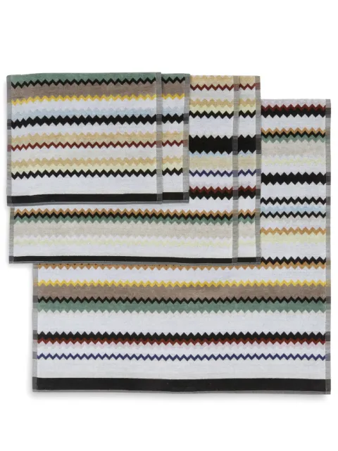 Missoni Home zigzag-pattern bath towels (set of five)