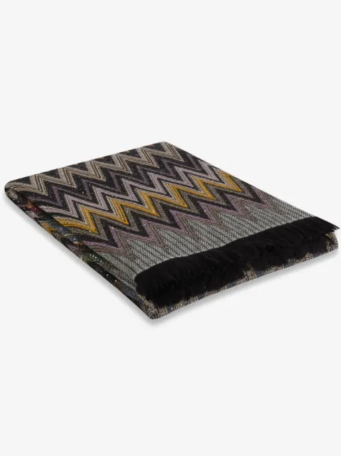 Missoni Home Chen zigzag-knit blanket