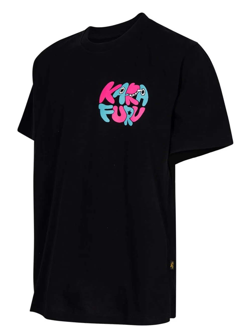 Karafuru X Rawtype Riot Graphic-print T-shirt In Black