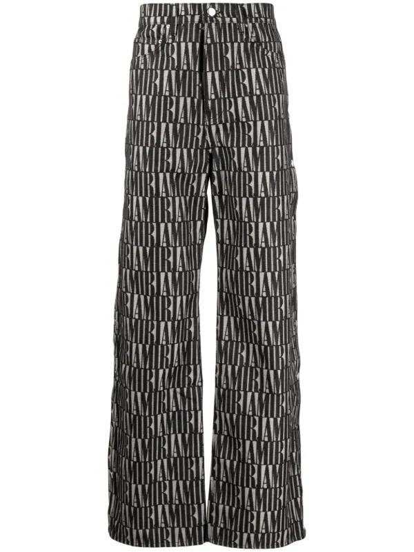 AMIRI ストレートパンツ | ブラック | FARFETCH JP