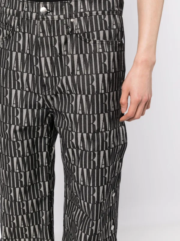 AMIRI ストレートパンツ | ブラック | FARFETCH JP
