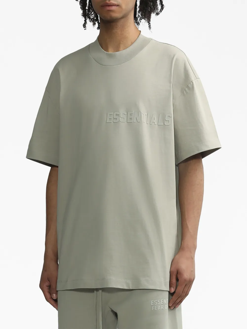 FEAR OF GOD ESSENTIALS T-shirt met logoprint Grijs