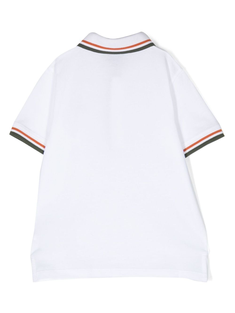 Shop Fay Logo-embroidered Polo Shirt In White
