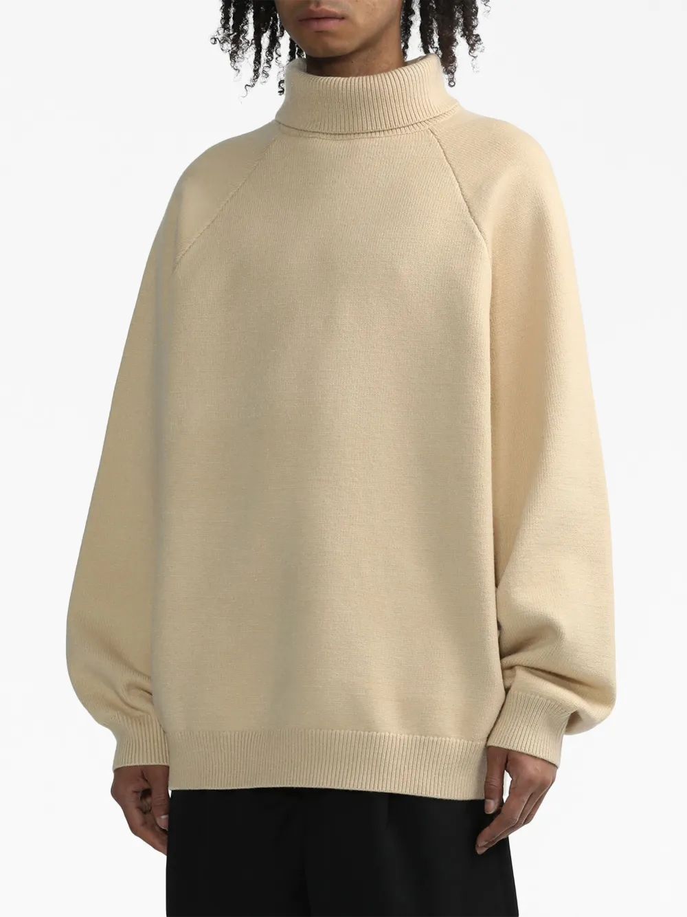 FEAR OF GOD ESSENTIALS Coltrui met geribbelde afwerking Beige