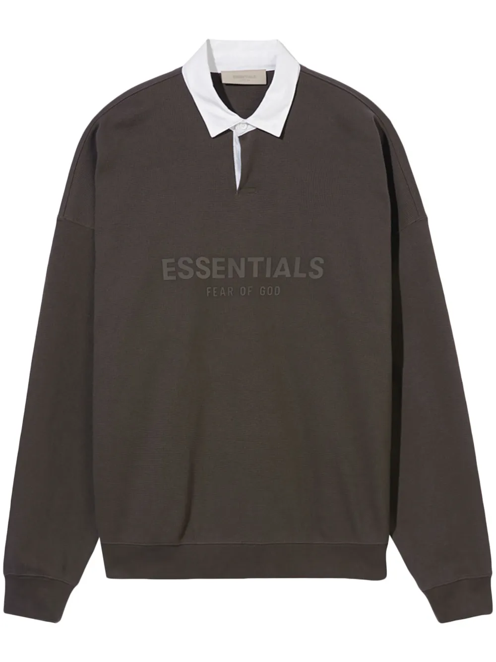 FEAR OF GOD ESSENTIALS logo-print long-sleeve polo shirt