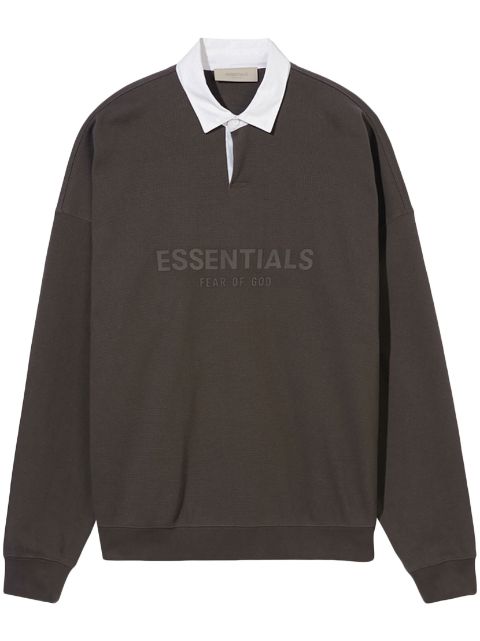 FEAR OF GOD ESSENTIALS - logo-print long-sleeve polo shirt