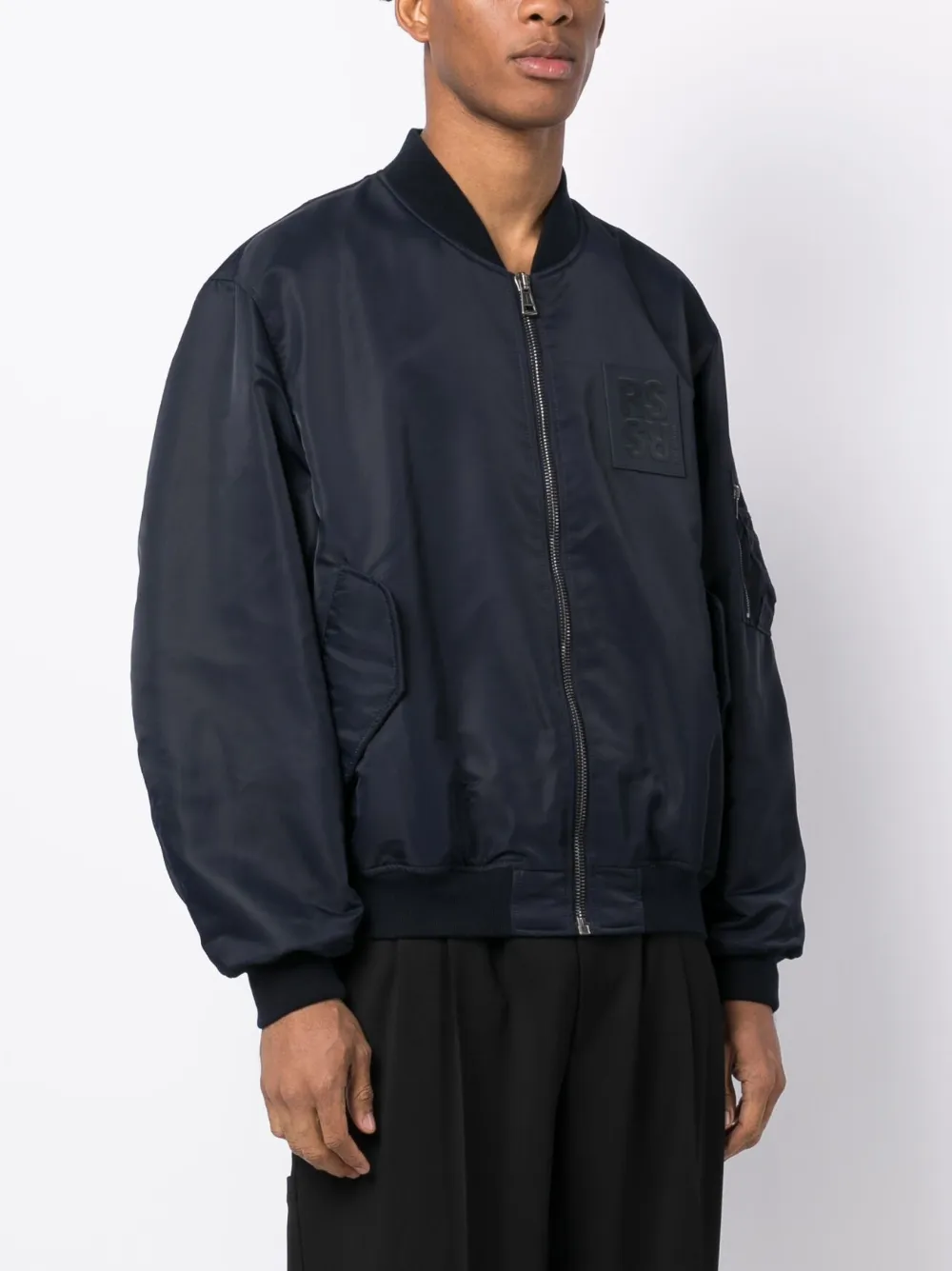 Adidas logo padded outlet bomber jacket