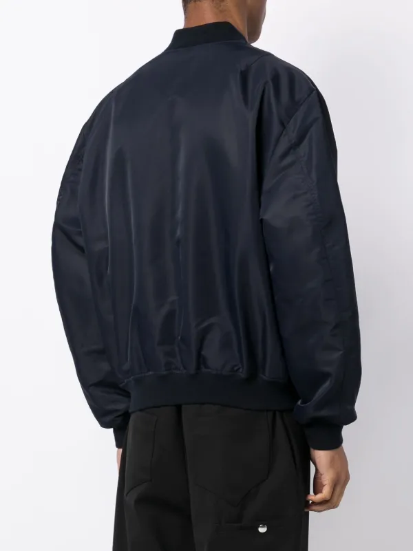 Raf Simons logo-patch Bomber Jacket - Farfetch