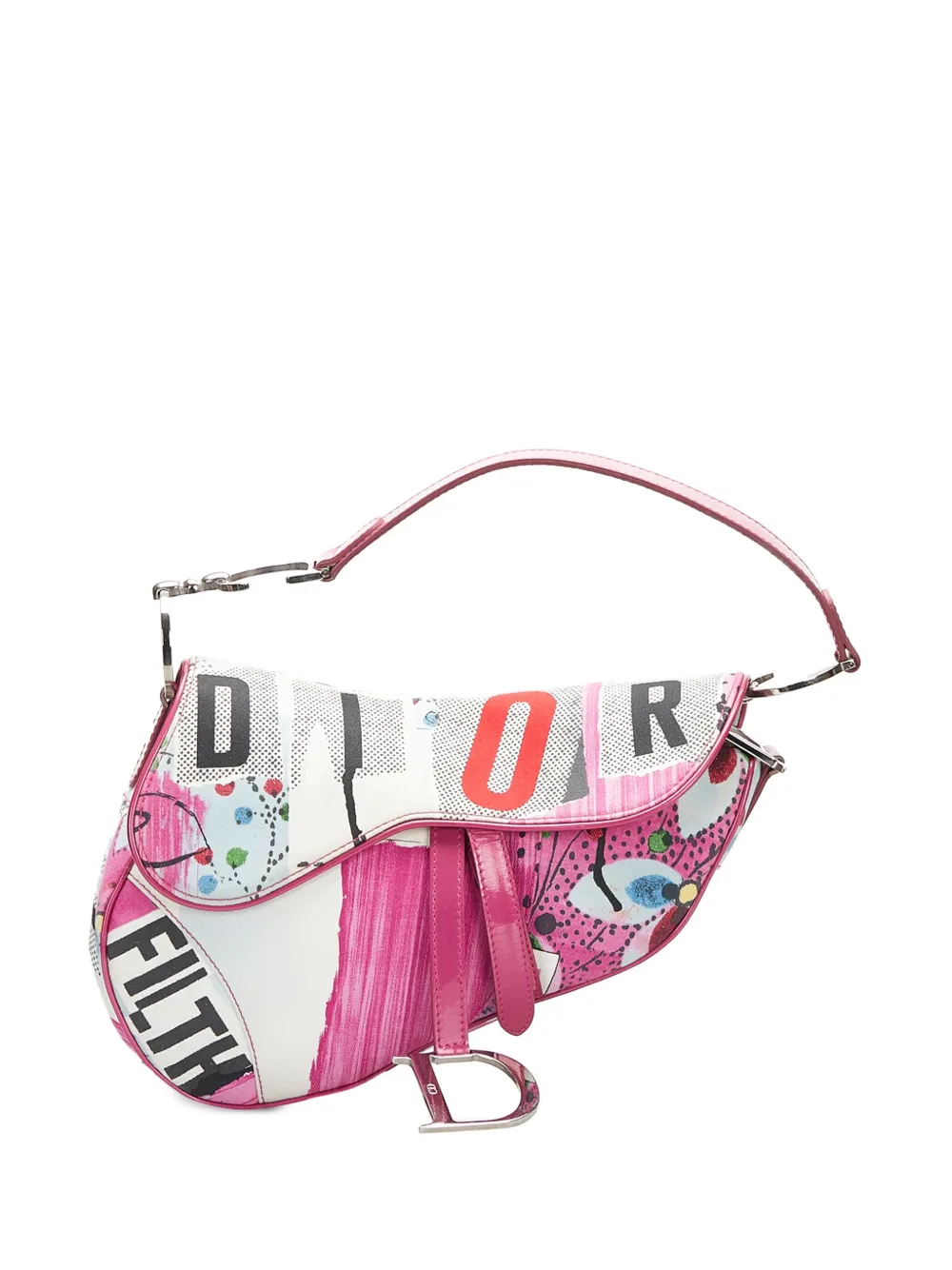 pre-owned-dior-filth-saddle-bag-in-pink-modesens