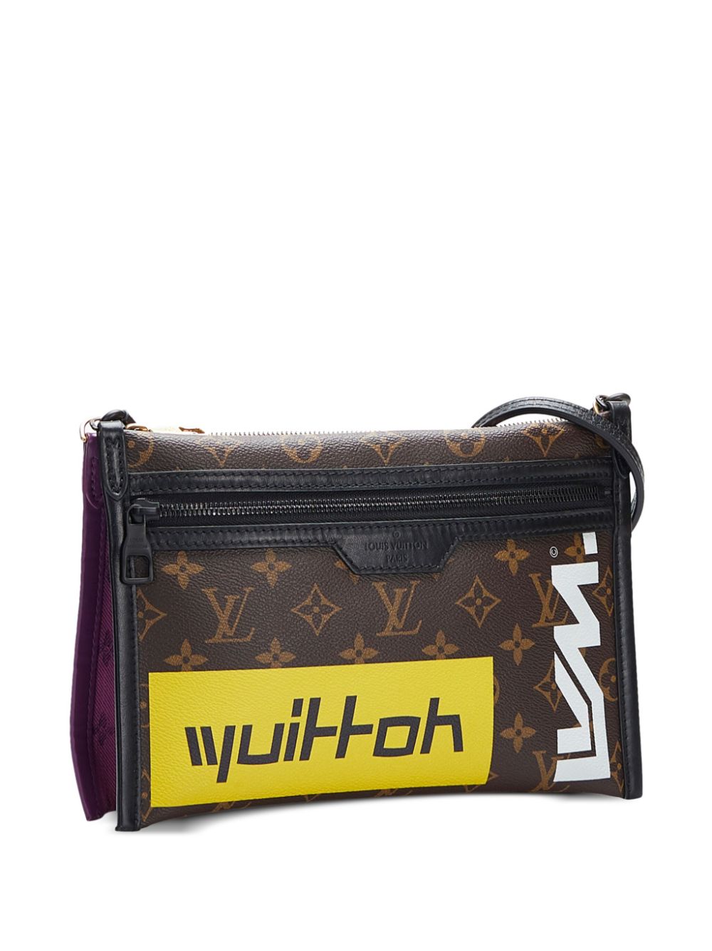 Louis Vuitton Pre-Owned 2019 プレオウンド ダブル フラット メッセンジャーバッグ | ブラウン | FARFETCH JP