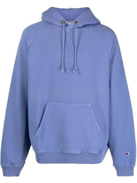 Champion - logo-patch drawstring hoodie