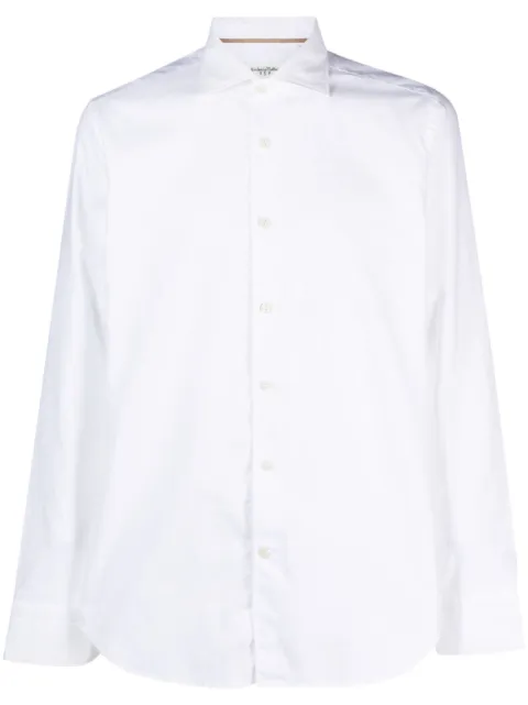 Tintoria Mattei Camisa de algodão mangas longas