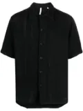 Sunflower knitted cotton shirt - Black