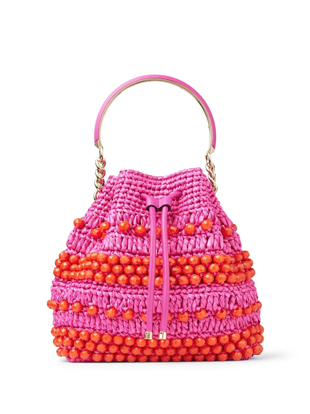 Bon Bon beaded bucket bag