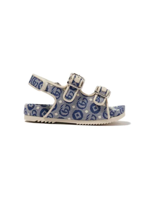 Gucci Kids sandalias con estampado GG