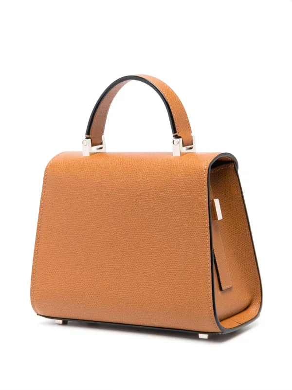 Valextra Iside Crossbody Leather Bag | Brown | FARFETCH
