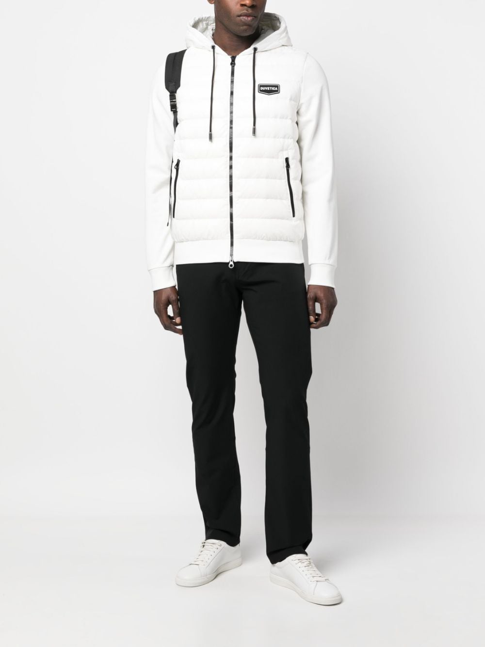 Shop Duvetica Padded Hooded Jacket In Weiss