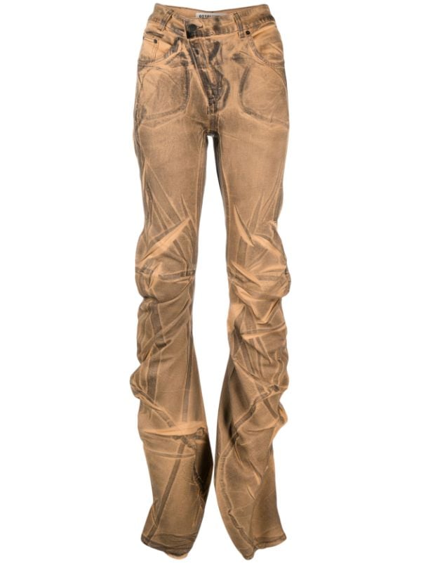 Brown Leather Motorcycle Trousers Vintage Leather Biker Leather Motorcycle  Pants  eBay