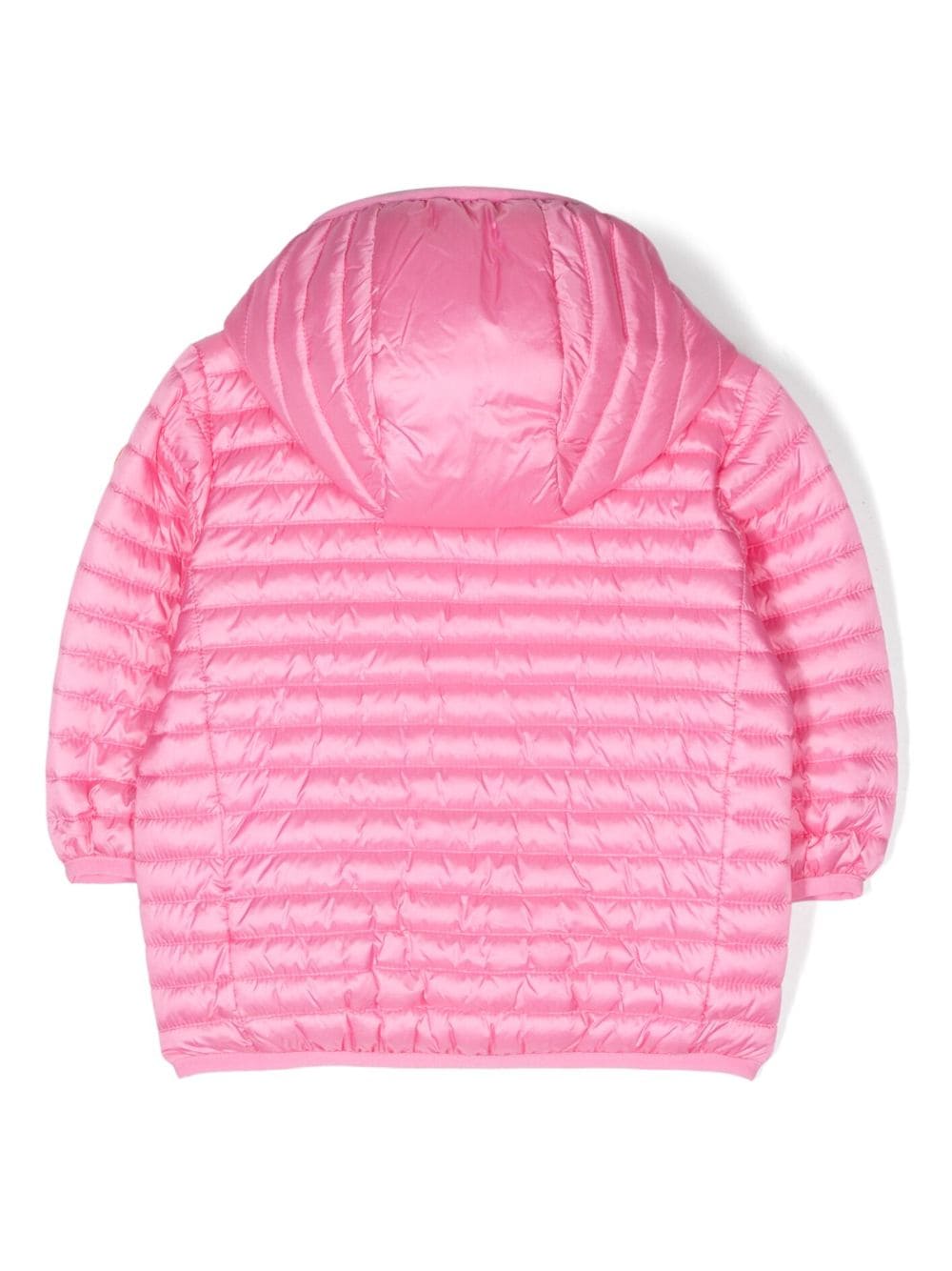 Shop Save The Duck Long-sleeve Padded Hoodie Jacket In Pink
