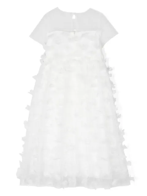 Simonetta vestido largo con apliques florales
