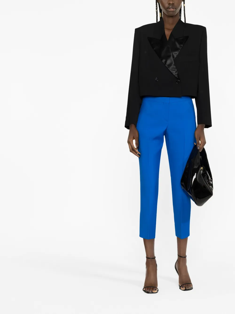 Alexander McQueen Cropped broek - Blauw