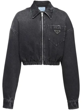 Prada Washed Denim Jacket - Farfetch