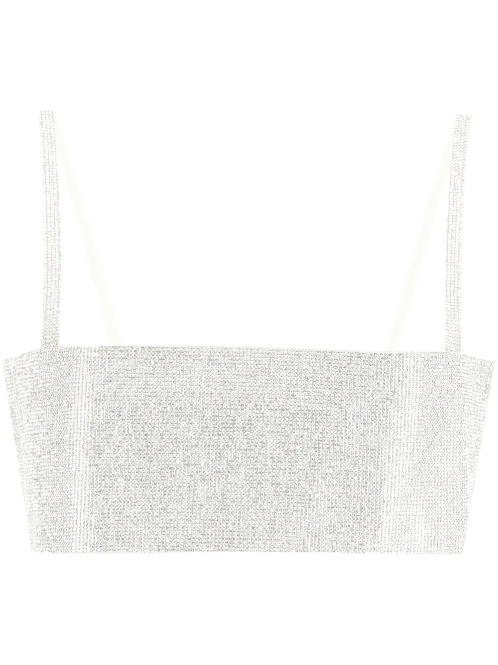 Nuè Charlotte crystal embellished top | Silver | Image 1