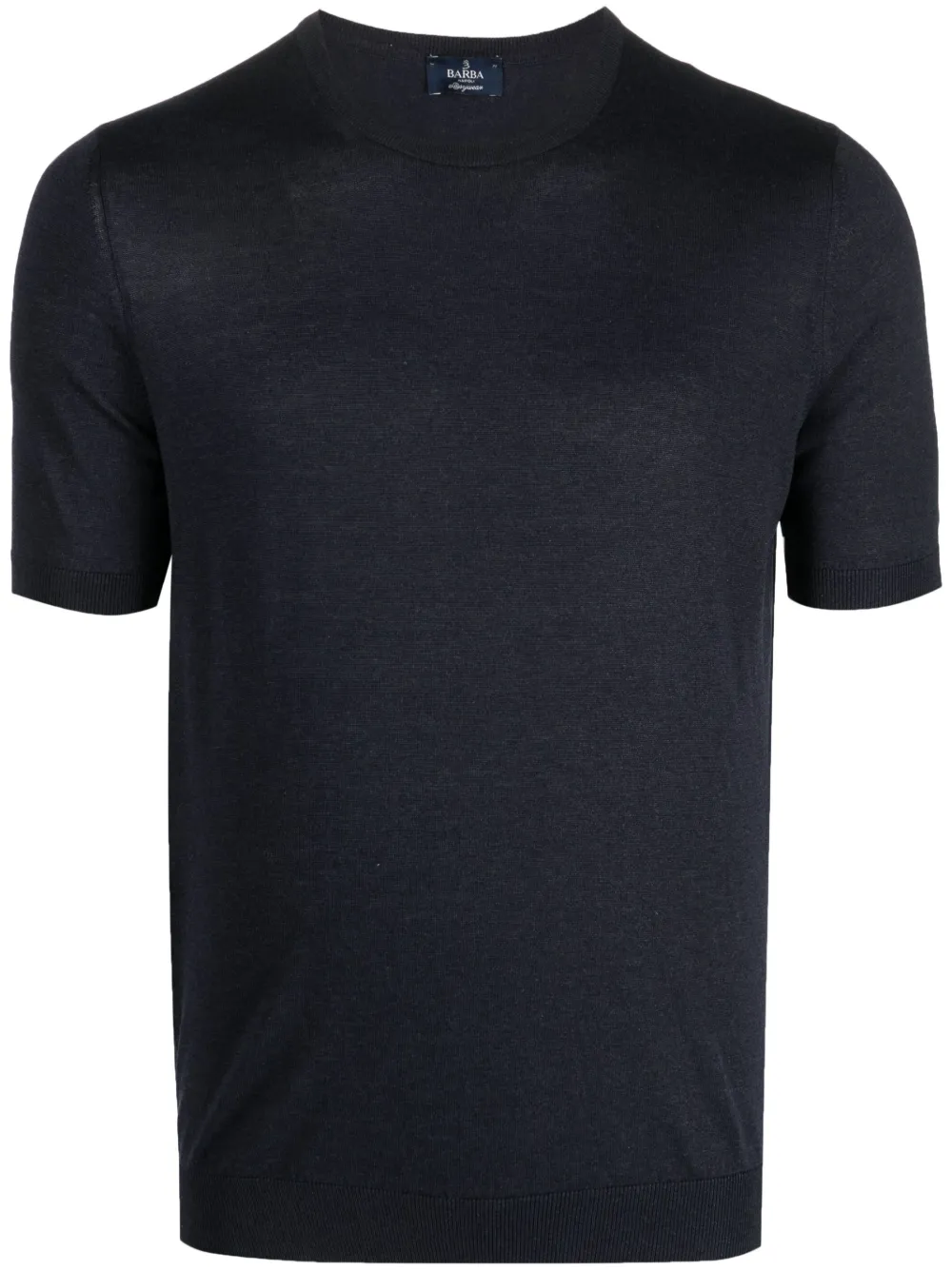 Barba fine-knit silk T-Shirt