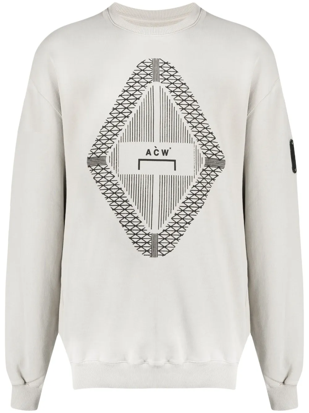 Shop A-cold-wall* Gradient Logo-print Sweatshirt In Grau