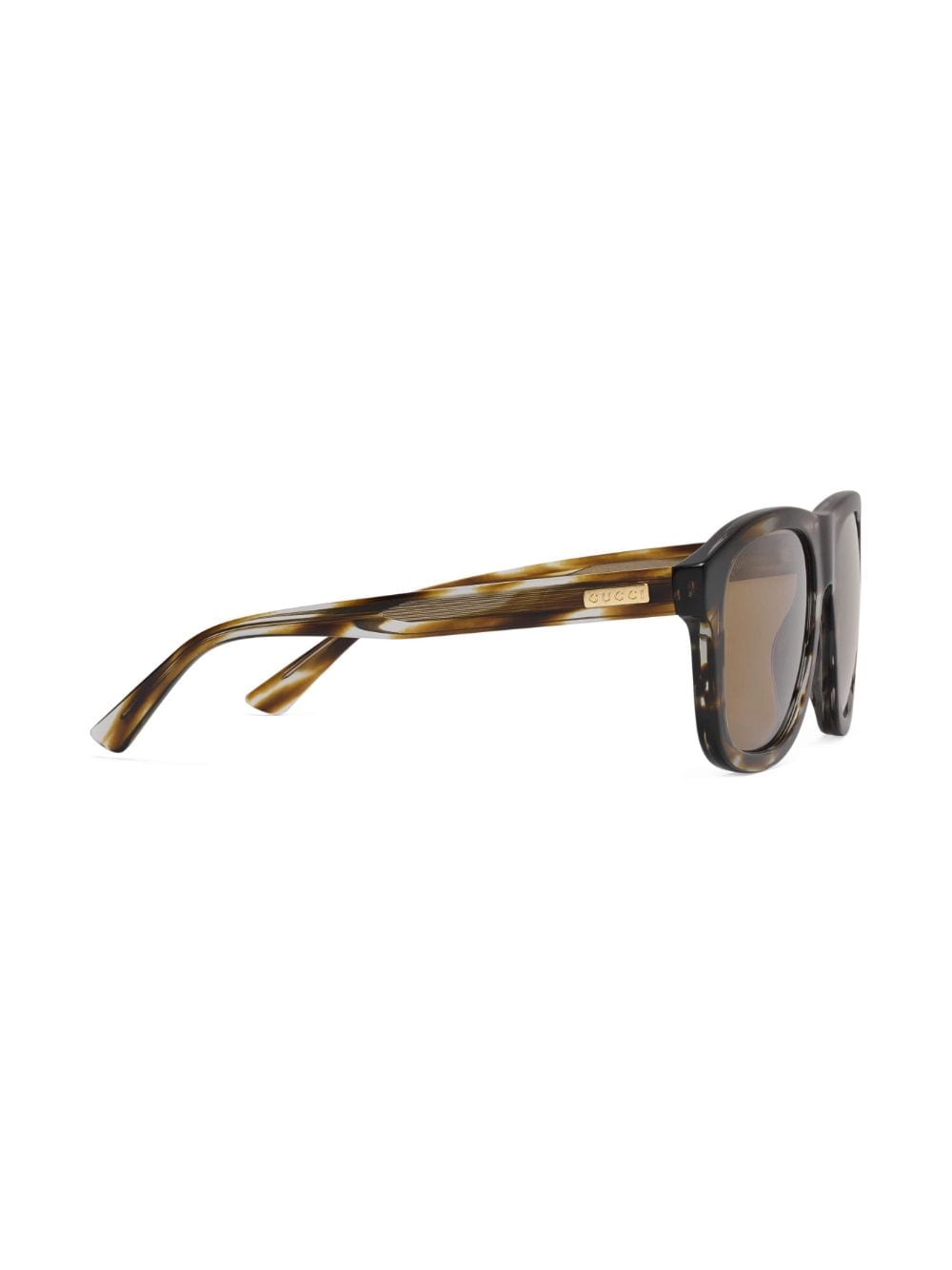 Gucci Eyewear Zonnebril met vierkant montuur - Bruin