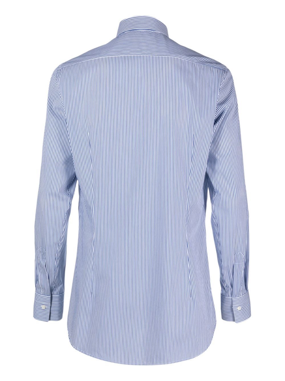 Shop Tintoria Mattei Slim-fit Striped Shirt In Blue