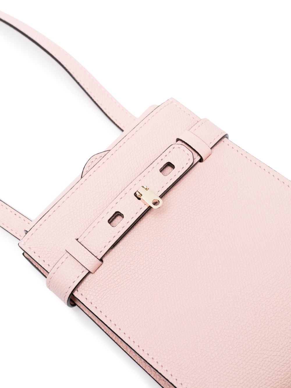 Shop Valextra Textured Single-strap Mini Bag In Pink