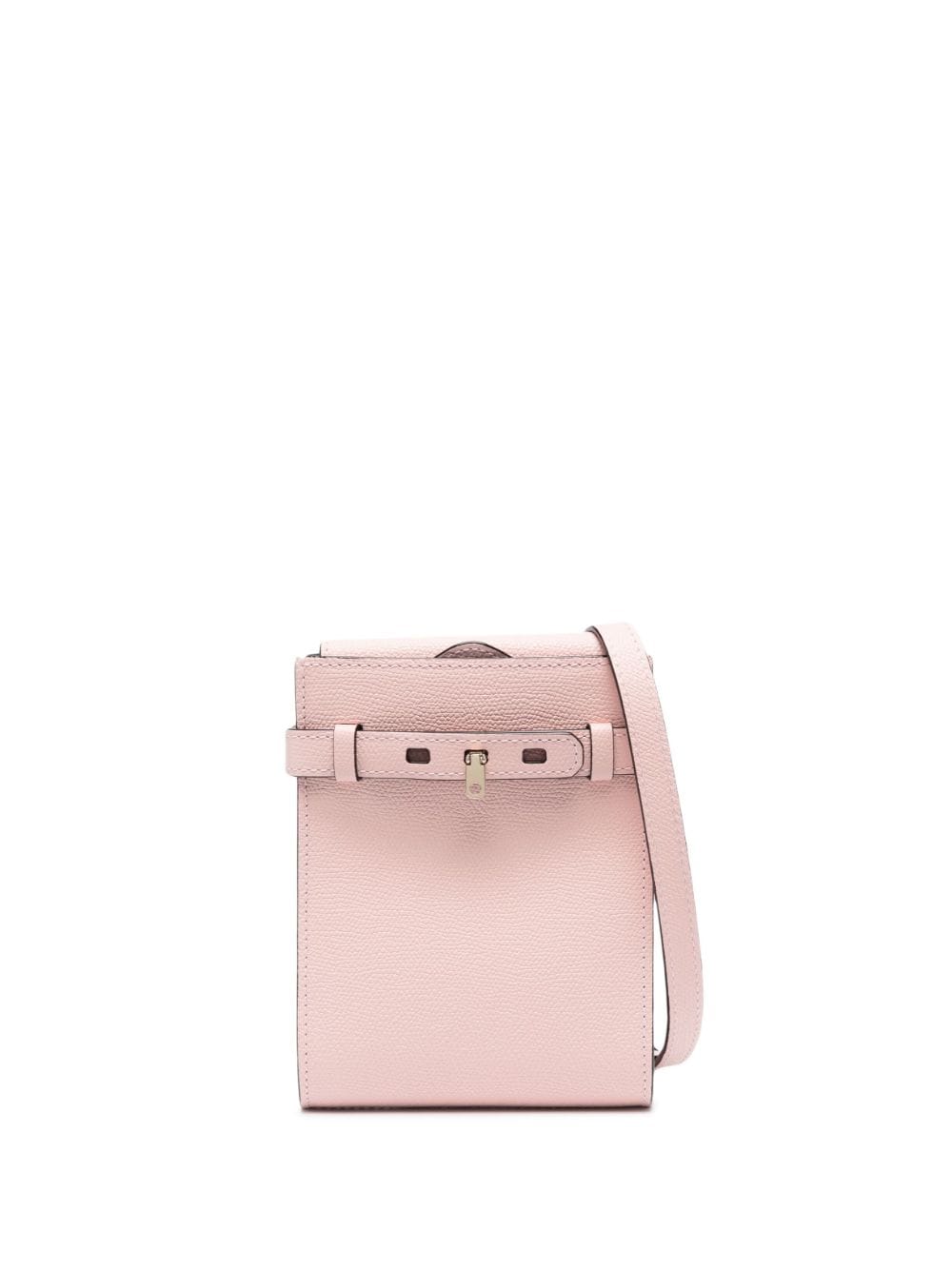 Valextra Textured Single-strap Mini Bag In Pink