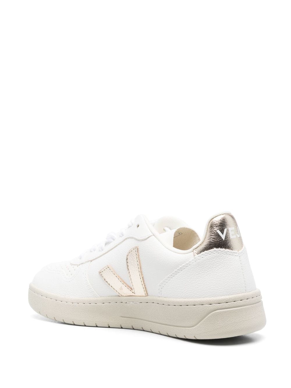 VEJA V-10 LEATHER SNEAKERS 