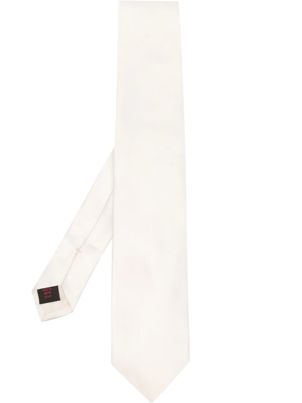 D4.0 pointed-tip silk tie | Neutrals | Image 1