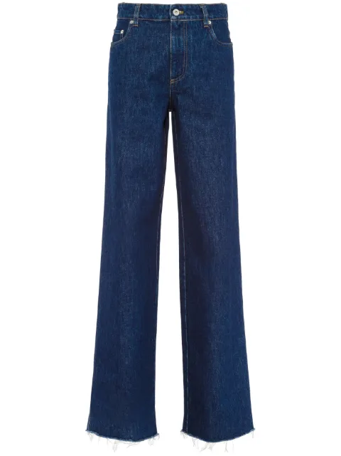 Miu Miu raw-cut straight-leg jeans