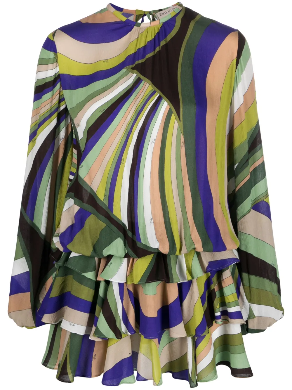 PUCCI Iride-print mini dress - Purple